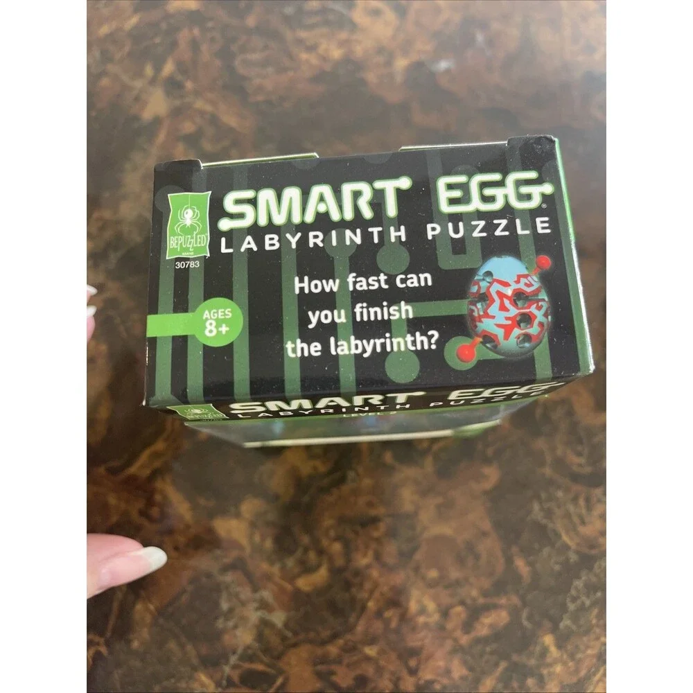 Smart Egg Labyrinth Puzzle Level 2 from BePuzzled Games. Zig Zag Version. 2019